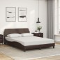 vidaXL Bett mit Matratze Braun 140x190 cm Kunstleder vidaXL Bett mit Matratze Braun 140x190 cm Kunstleder