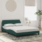 vidaXL Bett mit Matratze Dunkelgrün 140x200 cm Samt vidaXL Bett mit Matratze Dunkelgrün 140x200 cm Samt