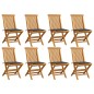 Gartenstühle mit Anthrazit Kissen 8 Stk. Massivholz Teak Gartenstühle mit Anthrazit Kissen 8 Stk. Massivholz Teak