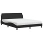 vidaXL Bett mit Matratze Schwarz 160x200 cm Kunstleder vidaXL Bett mit Matratze Schwarz 160x200 cm Kunstleder