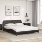 vidaXL Bett mit Matratze Schwarz 160x200 cm Kunstleder vidaXL Bett mit Matratze Schwarz 160x200 cm Kunstleder