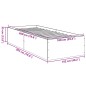 vidaXL Bettgestell Sonoma-Eiche 100x200 cm Holzwerkstoff vidaXL Bettgestell Sonoma-Eiche 100x200 cm Holzwerkstoff