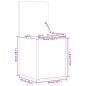 vidaXL Truhe Weiß 40x42x46 cm Holzwerkstoff vidaXL Truhe Weiß 40x42x46 cm Holzwerkstoff