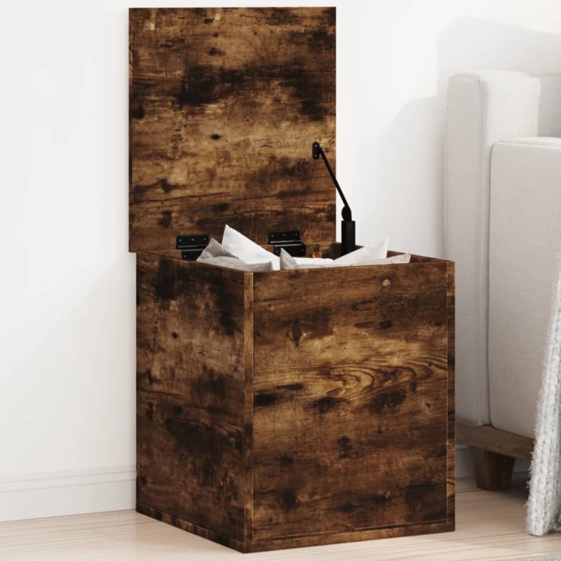vidaXL Truhe Räuchereiche 40x42x46 cm Holzwerkstoff vidaXL Truhe Räuchereiche 40x42x46 cm Holzwerkstoff