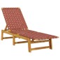 vidaXL Sonnenliegen 2 Stk. mit Tisch Rot Massivholz Akazie vidaXL Sonnenliegen 2 Stk. mit Tisch Rot Massivholz Akazie