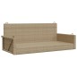vidaXL Hängebank Beige 119x56x48 cm Poly Rattan vidaXL Hängebank Beige 119x56x48 cm Poly Rattan