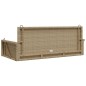 vidaXL Hängebank Beige 119x56x48 cm Poly Rattan vidaXL Hängebank Beige 119x56x48 cm Poly Rattan