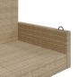 vidaXL Hängebank Beige 119x56x48 cm Poly Rattan vidaXL Hängebank Beige 119x56x48 cm Poly Rattan