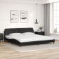 vidaXL Bett mit Matratze Schwarz 200x200 cm Kunstleder vidaXL Bett mit Matratze Schwarz 200x200 cm Kunstleder