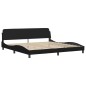 vidaXL Bett mit Matratze Schwarz 200x200 cm Kunstleder vidaXL Bett mit Matratze Schwarz 200x200 cm Kunstleder