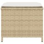 vidaXL Gartenhocker mit Kissen 4 Stk. Beige 40x40x35 cm Poly Rattan vidaXL Gartenhocker mit Kissen 4 Stk. Beige 40x40x35 cm Poly Rattan