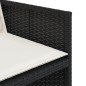 vidaXL 11-tlg. Garten-Essgruppe mit Kissen Schwarz Poly Rattan vidaXL 11-tlg. Garten-Essgruppe mit Kissen Schwarz Poly Rattan