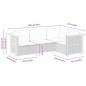 vidaXL 4-tlg. Garten-Sofagarnitur mit Kissen Grau Poly Rattan vidaXL 4-tlg. Garten-Sofagarnitur mit Kissen Grau Poly Rattan