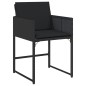 vidaXL 17-tlg. Garten-Essgruppe mit Kissen Schwarz Poly Rattan vidaXL 17-tlg. Garten-Essgruppe mit Kissen Schwarz Poly Rattan