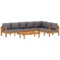 vidaXL 5-tlg. Garten-Sofagarnitur mit Kissen Massivholz Akazie vidaXL 5-tlg. Garten-Sofagarnitur mit Kissen Massivholz Akazie