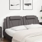 vidaXL Kopfteil-Kissen Grau 180 cm Kunstleder