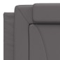 vidaXL Kopfteil-Kissen Grau 180 cm Kunstleder