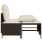 vidaXL 4-tlg. Garten-Sofagarnitur mit Kissen Braun Poly Rattan vidaXL 4-tlg. Garten-Sofagarnitur mit Kissen Braun Poly Rattan