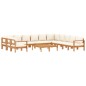 vidaXL 9-tlg. Garten-Sofagarnitur mit Kissen Massivholz Akazie vidaXL 9-tlg. Garten-Sofagarnitur mit Kissen Massivholz Akazie