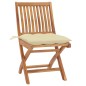 Klappbare Gartenstühle mit Kissen 8 Stk. Massivholz Teak Klappbare Gartenstühle mit Kissen 8 Stk. Massivholz Teak