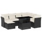 vidaXL 8-tlg. Garten-Sofagarnitur mit Kissen Schwarz Poly Rattan vidaXL 8-tlg. Garten-Sofagarnitur mit Kissen Schwarz Poly Rattan