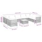 vidaXL 10-tlg. Garten-Sofagarnitur mit Kissen Schwarz Poly Rattan vidaXL 10-tlg. Garten-Sofagarnitur mit Kissen Schwarz Poly Rattan