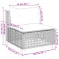 vidaXL 10-tlg. Garten-Sofagarnitur mit Kissen Schwarz Poly Rattan vidaXL 10-tlg. Garten-Sofagarnitur mit Kissen Schwarz Poly Rattan