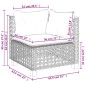vidaXL 10-tlg. Garten-Sofagarnitur mit Kissen Schwarz Poly Rattan vidaXL 10-tlg. Garten-Sofagarnitur mit Kissen Schwarz Poly Rattan