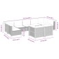 vidaXL 9-tlg. Garten-Sofagarnitur mit Kissen Grau Poly Rattan vidaXL 9-tlg. Garten-Sofagarnitur mit Kissen Grau Poly Rattan