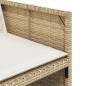 vidaXL 13-tlg. Garten-Essgruppe mit Kissen Beige Poly Rattan vidaXL 13-tlg. Garten-Essgruppe mit Kissen Beige Poly Rattan