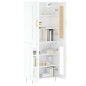 Highboard Hochglanz-Weiß 69,5x34x180 cm Holzwerkstoff Highboard Hochglanz-Weiß 69,5x34x180 cm Holzwerkstoff