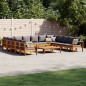 vidaXL 10-tlg. Garten-Sofagarnitur mit Kissen Massivholz Akazie vidaXL 10-tlg. Garten-Sofagarnitur mit Kissen Massivholz Akazie