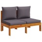 vidaXL 10-tlg. Garten-Sofagarnitur mit Kissen Massivholz Akazie vidaXL 10-tlg. Garten-Sofagarnitur mit Kissen Massivholz Akazie