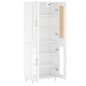 Highboard Hochglanz-Weiß 69,5x34x180 cm Holzwerkstoff Highboard Hochglanz-Weiß 69,5x34x180 cm Holzwerkstoff