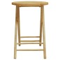 vidaXL 3-tlg. Bistro-Set Klappbar mit Dunkelgrauen Kissen Bambus vidaXL 3-tlg. Bistro-Set Klappbar mit Dunkelgrauen Kissen Bambus