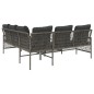 vidaXL 2-tlg. Garten-Sofagarnitur mit Auflagen Poly Rattan Grau vidaXL 2-tlg. Garten-Sofagarnitur mit Auflagen Poly Rattan Grau