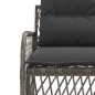 vidaXL 2-tlg. Garten-Sofagarnitur mit Auflagen Poly Rattan Grau vidaXL 2-tlg. Garten-Sofagarnitur mit Auflagen Poly Rattan Grau