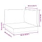 vidaXL Palettenkissen 3-tlg. Melange Anthrazit Stoff vidaXL Palettenkissen 3-tlg. Melange Anthrazit Stoff