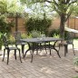 vidaXL 5-tlg. Garten-Essgruppe Schwarz Aluminiumguss vidaXL 5-tlg. Garten-Essgruppe Schwarz Aluminiumguss
