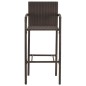 vidaXL 5-tlg. Gartenbar-Set Braun Massivholz Akazie und Poly Rattan vidaXL 5-tlg. Gartenbar-Set Braun Massivholz Akazie und Poly Rattan