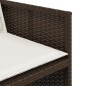 vidaXL 13-tlg. Garten-Essgruppe mit Kissen Braun Poly Rattan vidaXL 13-tlg. Garten-Essgruppe mit Kissen Braun Poly Rattan
