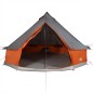 vidaXL Tipi-Familienzelt 10 Personen Grau und Orange Wasserdicht vidaXL Tipi-Familienzelt 10 Personen Grau und Orange Wasserdicht