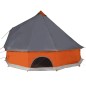 vidaXL Tipi-Familienzelt 10 Personen Grau und Orange Wasserdicht vidaXL Tipi-Familienzelt 10 Personen Grau und Orange Wasserdicht