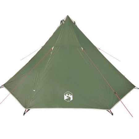 vidaXL Tipi-Familienzelt 8 Personen Grün Wasserdicht