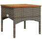vidaXL 3-tlg. Garten-Sofagarnitur mit Kissen Grau Poly Rattan vidaXL 3-tlg. Garten-Sofagarnitur mit Kissen Grau Poly Rattan