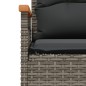 vidaXL 3-tlg. Garten-Sofagarnitur mit Kissen Grau Poly Rattan vidaXL 3-tlg. Garten-Sofagarnitur mit Kissen Grau Poly Rattan