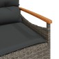 vidaXL 3-tlg. Garten-Sofagarnitur mit Kissen Grau Poly Rattan vidaXL 3-tlg. Garten-Sofagarnitur mit Kissen Grau Poly Rattan