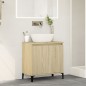 vidaXL Waschbeckenunterschrank Sonoma-Eiche 58x33x60 cm Holzwerkstoff vidaXL Waschbeckenunterschrank Sonoma-Eiche 58x33x60 cm Holzwerkstoff