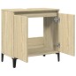 vidaXL Waschbeckenunterschrank Sonoma-Eiche 58x33x60 cm Holzwerkstoff vidaXL Waschbeckenunterschrank Sonoma-Eiche 58x33x60 cm Holzwerkstoff