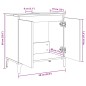 vidaXL Waschbeckenunterschrank Sonoma-Eiche 58x33x60 cm Holzwerkstoff vidaXL Waschbeckenunterschrank Sonoma-Eiche 58x33x60 cm Holzwerkstoff